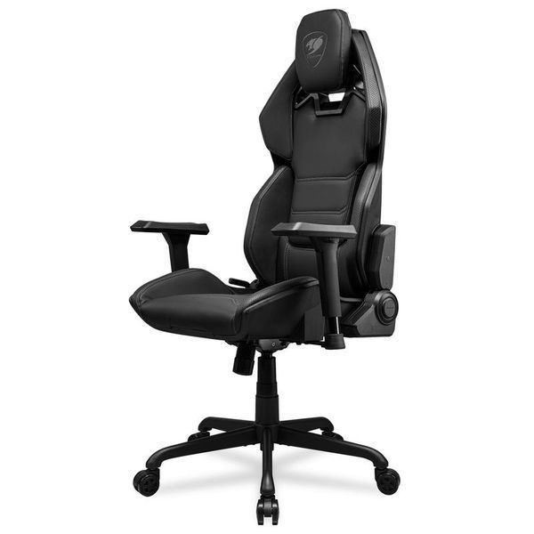 Геймерское кресло Cougar Hotrod Black, чёрное, экокожа фото
