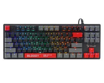 Механічна ігрова клавіатура Bloody S310N Energy Red, чорна фото