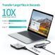 Док-станція Choetech HUB-M19-GY USB-C 7-в-1, сіра фото 5