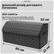 Автомобільний органайзер в багажник JoyPoint з екошкіри складна автосумка 60&times;32&times;32 см 65 л з перегородками для зберігання речей сіра прошивка фото 2