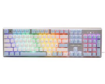 Механічна ігрова клавіатура A4Tech FS100 Icy Blue, срібляста фото