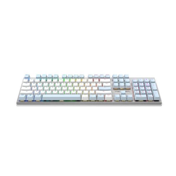 Механічна ігрова клавіатура A4Tech FS100 Icy Blue, срібляста фото
