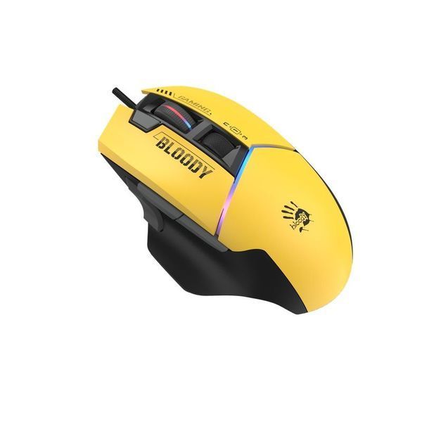 Миша ігрова дротова Bloody W95 Ultra Sports Lime, жовто-чорна фото