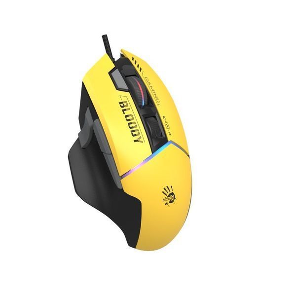 Миша ігрова дротова Bloody W95 Ultra Sports Lime, жовто-чорна фото