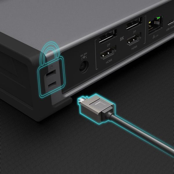 Док-станція J5create JTD568-EN Thunderbolt 4 15-в-1, темно-сіра