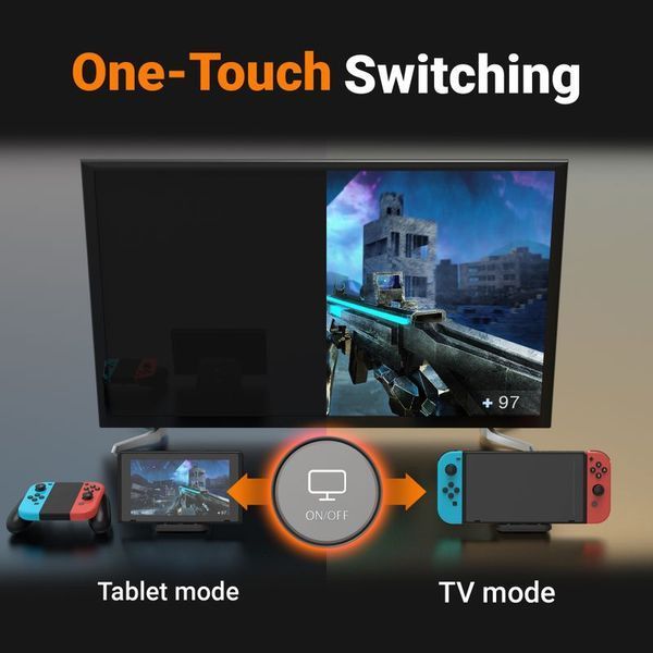 Док-станція J5create JCD620-N для Nintendo Switch, чорно-сіра