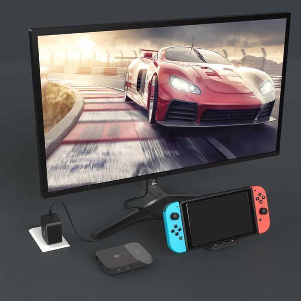 Док-станція J5create JCD620-N для Nintendo Switch, чорно-сіра