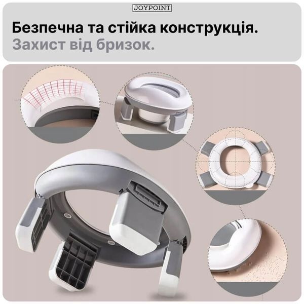 Горщик дитячий дорожній складний та накладка на унітаз дитяча JoyPoint 3в1 туалет для подорожей прогулянок переносний для хлопчика й дівчинки унісекс фото