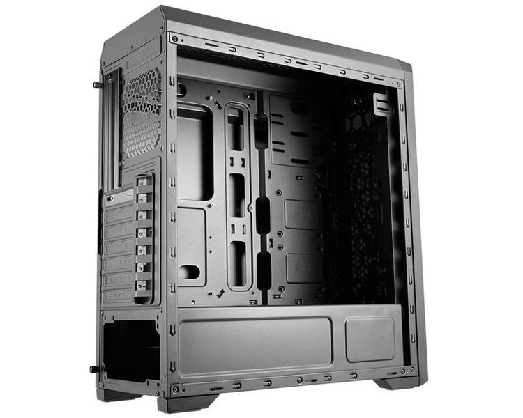 Корпус для ПК Cougar MX330-G черный игровой Mid Tower ATX со стеклянной боковой панелью, вентилятором 120 мм, видеокартой до 350 мм, радиатором 240 мм фото
