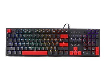 Механічна ігрова клавіатура Bloody S525N Fire Black, чорна фото