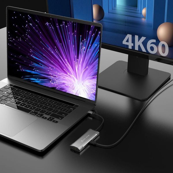 Док-станция J5create JCD393-N USB-C 7-в-1, Space Grey