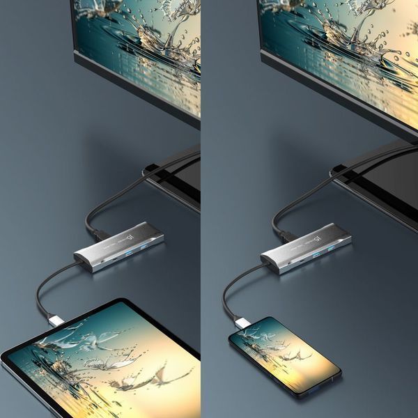 Док-станция J5create JCD393-N USB-C 7-в-1, Space Grey