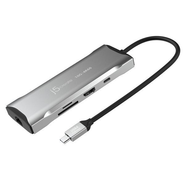 Док-станция J5create JCD393-N USB-C 7-в-1, Space Grey