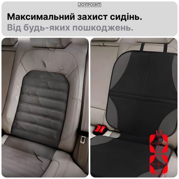 Накидка на сиденье под детское автокресло JoyPoint защитный чехол на сиденье авто с карманами водонепроницаемая фото
