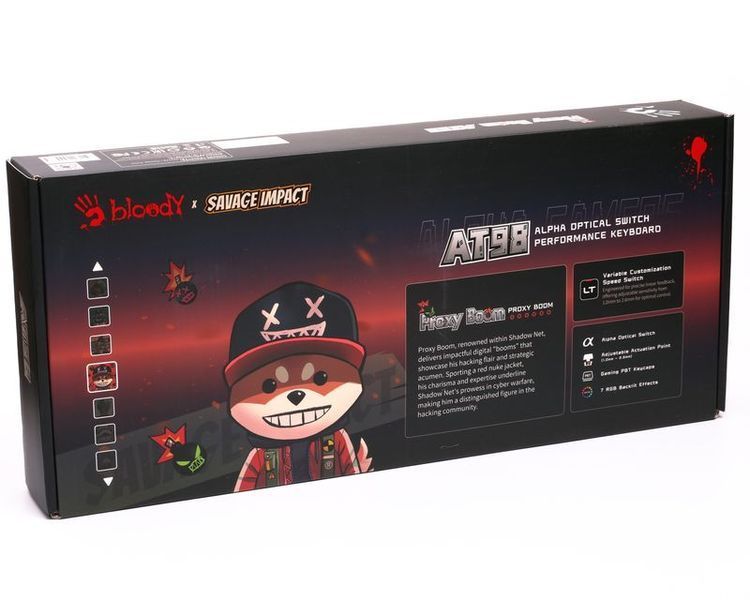 Клавиатура игровая оптическая Bloody AT98 Proxy Boom с узором фото