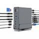 Док-станция Cablexpert A-CF-COMBO15-01 USB-C 15-в-1, серая фото 10