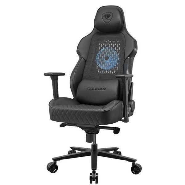 Геймерское кресло Cougar NxSys Aero Black с RGB-вентилятором фото