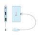 USB-хаб J5create JCA379EC-N 3-в-1 з HDMI і Power Delivery, блакитний фото 3