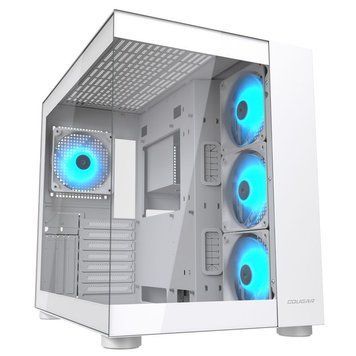 Корпус ігровий Cougar FV150 RGB двокамерний Midi Tower, білий фото