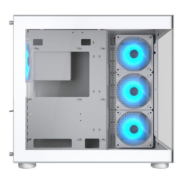 Корпус игровой Cougar FV150 RGB двухкамерный Midi Tower, белый фото