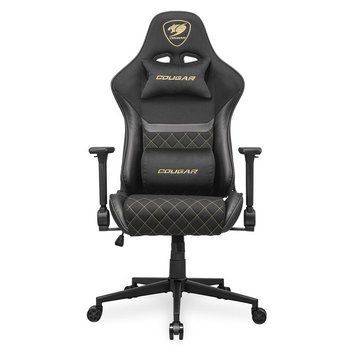 Геймерське крісло Cougar Armor One V2 Gold F, чорне із золотим фото