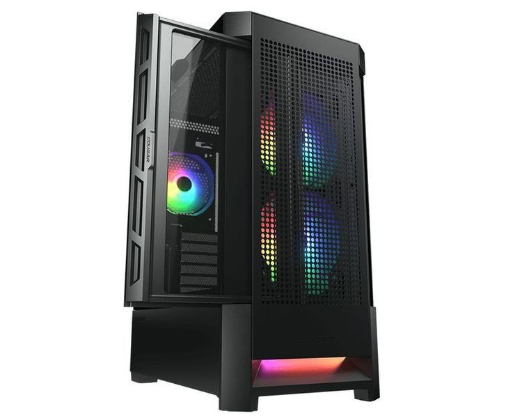 Ігровий корпус Cougar Airface RGB чорний з трьома вентиляторами ARGB фото