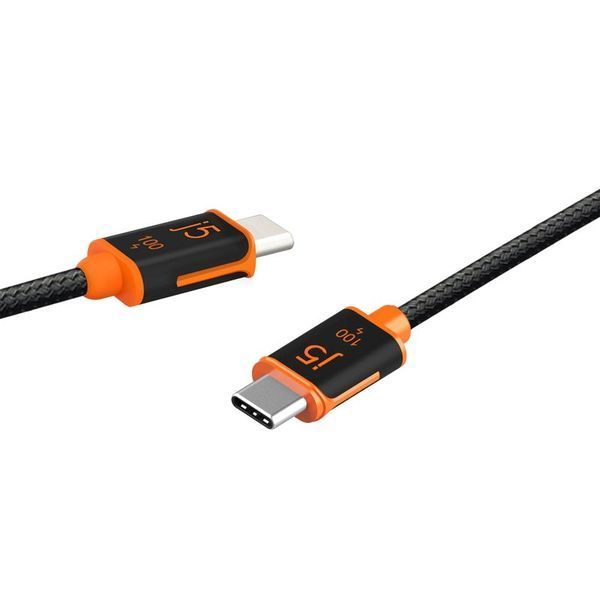 Кабель USB-C J5create JUCX25L30-N 100 Вт, 3 м, чорний