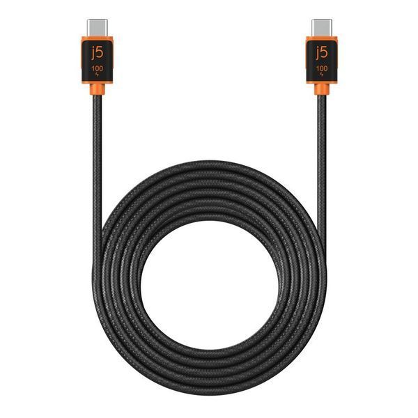 Кабель USB-C J5create JUCX25L30-N 100 Вт, 3 м, чорний