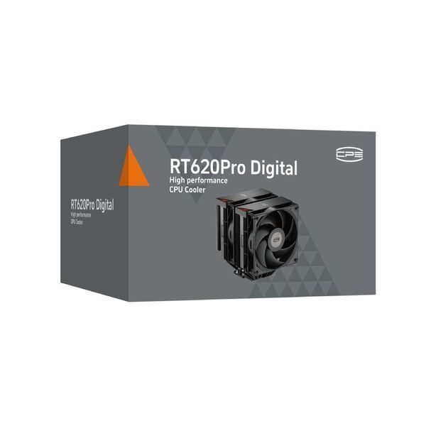 Кулер для процесора PCCOOLER RT620Pro Digital BK, чорний