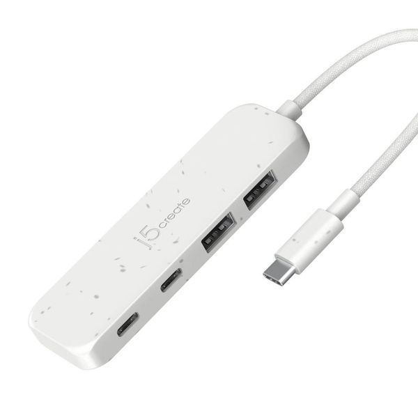 USB-хаб J5create JCH342EW-N на 2 USB-A и 2 USB-C, белый