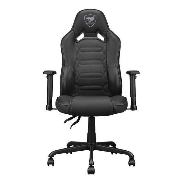 Геймерское кресло Cougar Fusion S Black, чёрная экокожа фото
