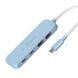 USB-хаб J5create JCH342EC-N на 2 USB-A и 2 USB-C, голубой фото 2