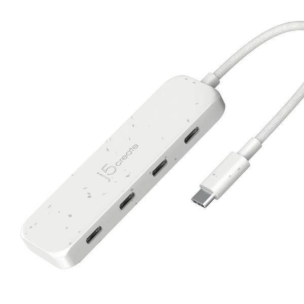USB-хаб J5create JCH345EW-N на 4 порта USB-C, белый