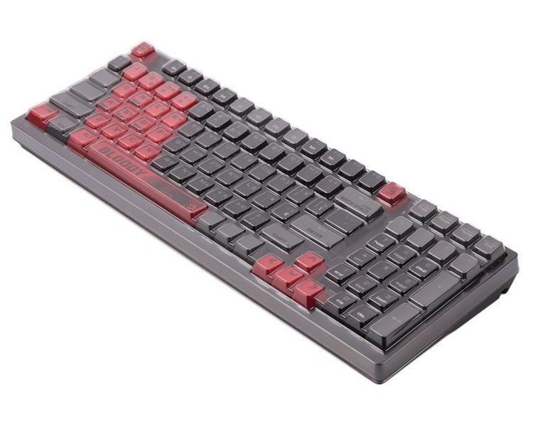 Клавиатура механическая игровая Bloody S98 Sports Red, чёрно-красная фото