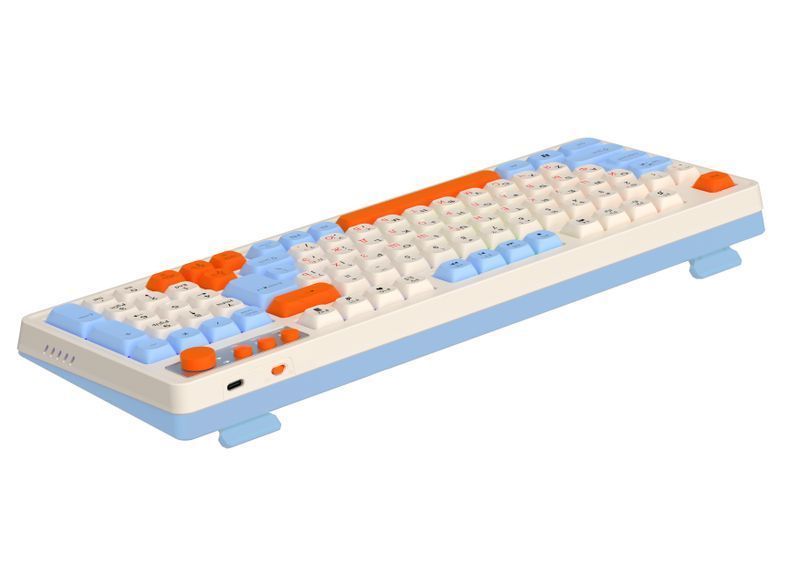 Клавиатура игровая беспроводная Maxxter KBGW-3C01-UA, цветные клавиши фото
