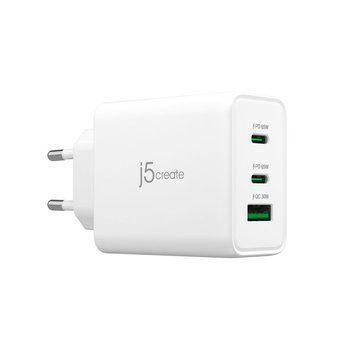 Мережевий зарядний пристрій J5create JUP3365E-EN білий