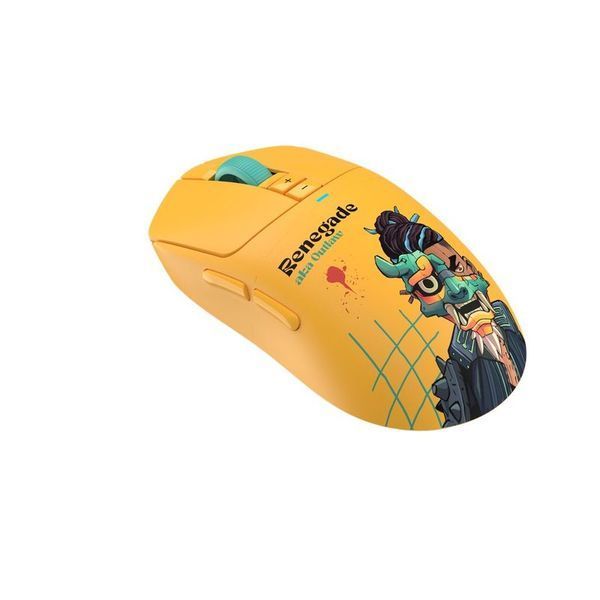 Мышь игровая беспроводная Bloody R72 Ultra Renegade Sunset, жёлтая фото