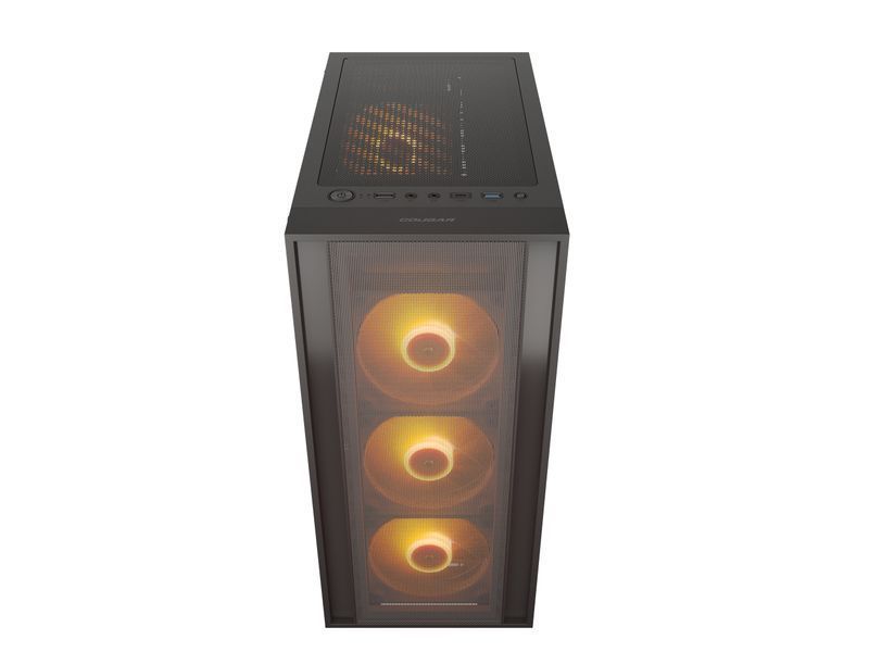 Корпус игровой Cougar MX160 RGB чёрный с 4 ARGB-вентиляторами фото