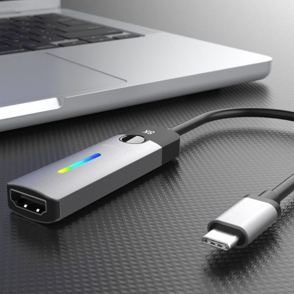 Адаптер-перехідник USB-C на HDMI J5create JCA157-N 8K, сірий
