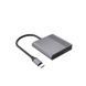 Адаптер Cablexpert A-CM-HDMIFDPF-01 USB-C на HDMI і DisplayPort, сірий фото 5