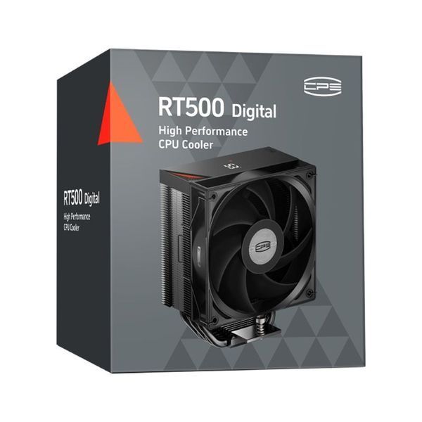 Кулер для процесора PCCOOLER RT500 Digital BK, 120 мм, чорний