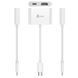 Мультиадаптер USB-C J5create JCA152-N 2-в-1 HDMI і PD, білий фото 4