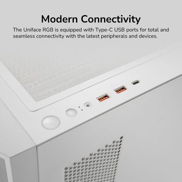 Корпус игровой Cougar Uniface RGB Mid Tower, белый фото