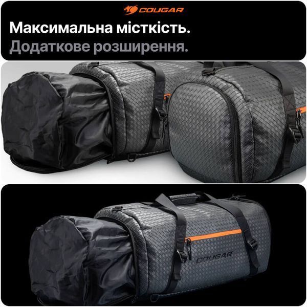 Спортивна дорожня сумка Cougar Forerunner 38 л для подорожей тренувань спортзалу водостійка велика на валізу JoyPoint фото